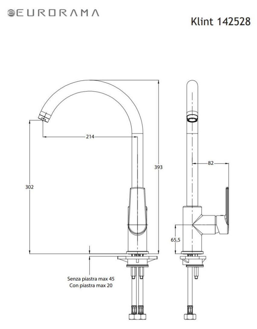 Μπαταρία Νεροχύτη KLINT EURORAMA Χρωμέ - Image 2