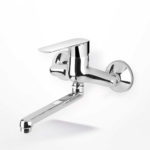 Μπαταρία Νεροχύτη Τοίχου VIVA EURORAMA Χρωμέ