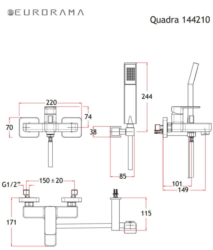 Μπαταρία Λουτρού QUADRA EURORAMA - Image 5