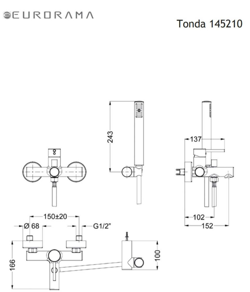 202-145210-5 Μπαταρία Λουτρού TONDA EURORAMA - Image 5