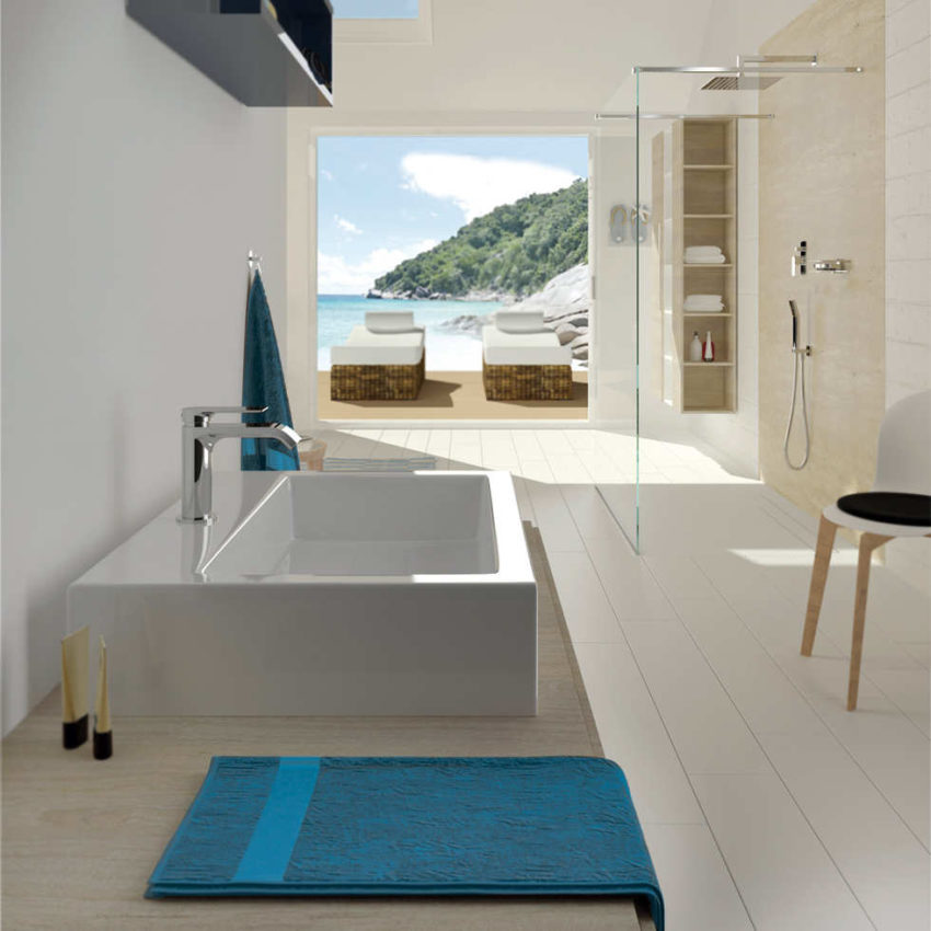 Μπαταρία Νιπτήρος με Βαλβίδα Clic-Clac CHARMA EURORAMA Χρωμέ - Image 2