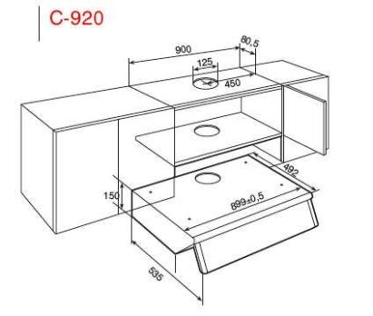 Teka C 9420 Απορροφητήρας με 2 Μοτέρ 90cm - Image 4