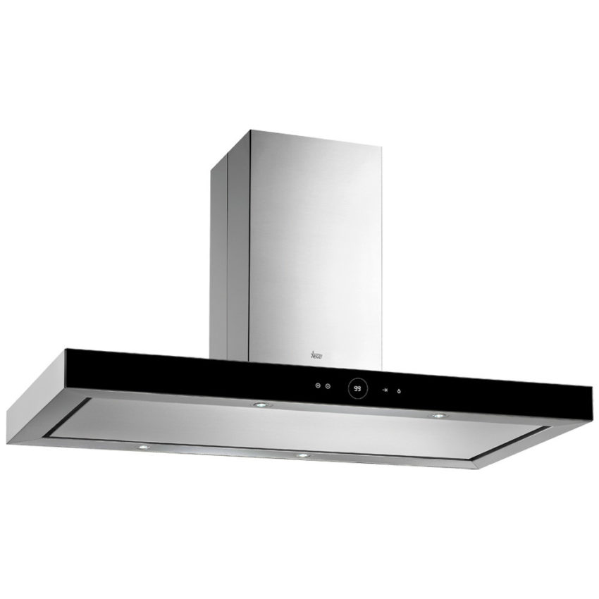 dpl-1185-island-110-cm Teka DPL 1185 Island Ecopower Inox/Μαύρο Κρύσταλλο Απορροφητήρας Καμινάδα Οροφής 110 cm - Image 1