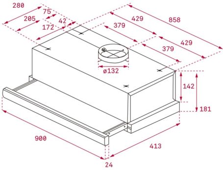 Teka TL 9310 SS Συρόμενος απορροφητήρας 90cm - Image 3
