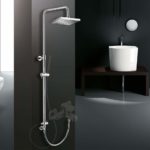 Κολώνα Ντουζ Y83-144 εκ. με Κεφαλή Ντουζ 20x20 Και Εκτροπέα - Image 2