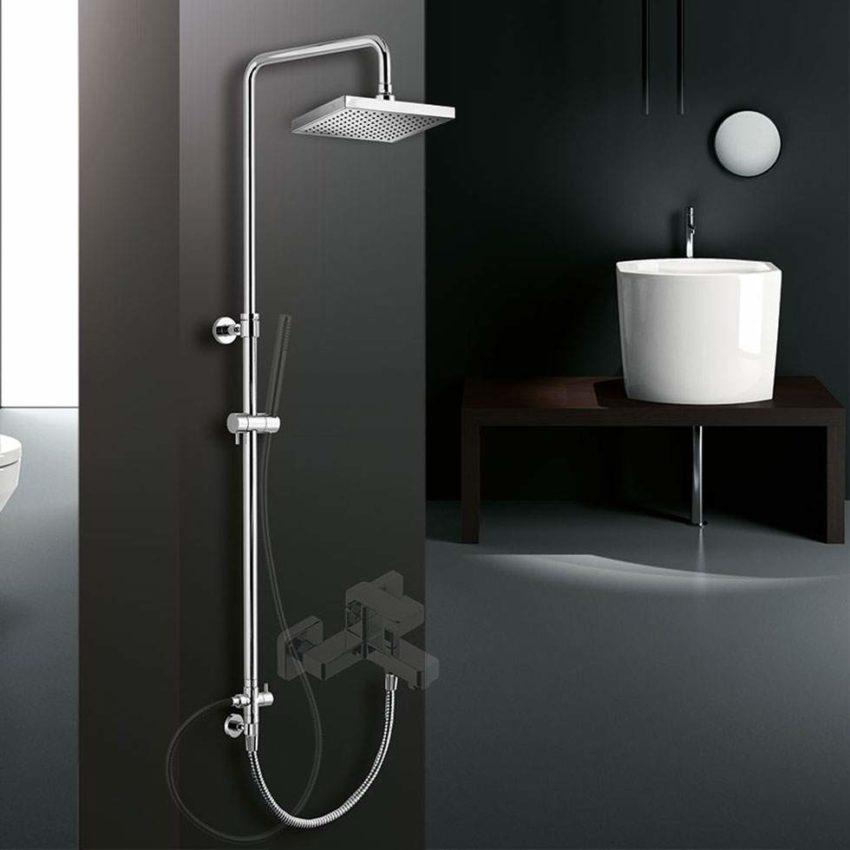 Κολώνα Ντουζ Y83-144 εκ. με Κεφαλή Ντουζ 20x20 Και Εκτροπέα - Image 2