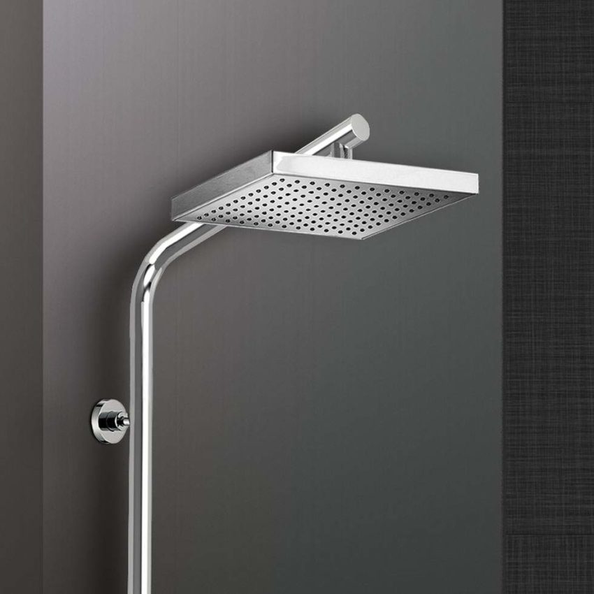 202-51404S-100-3 Κολώνα Ντουζ Y117 εκ. με Κεφαλή Ντουζ 20x20 Και Εκτροπέα - Image 3