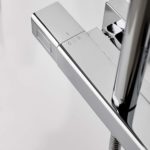 Μπαταρία Ντουζ + Σταθερή Κολώνα και Κεφαλή THERMO SQUARE EURORAMA Χρωμέ - Image 2