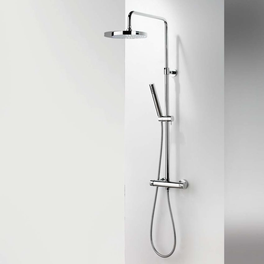 202-712065-100-2 Μπαταρία Ντουζ + Επέκταση Κολώνα και Κεφαλή EURORAMA Χρωμέ - Image 2