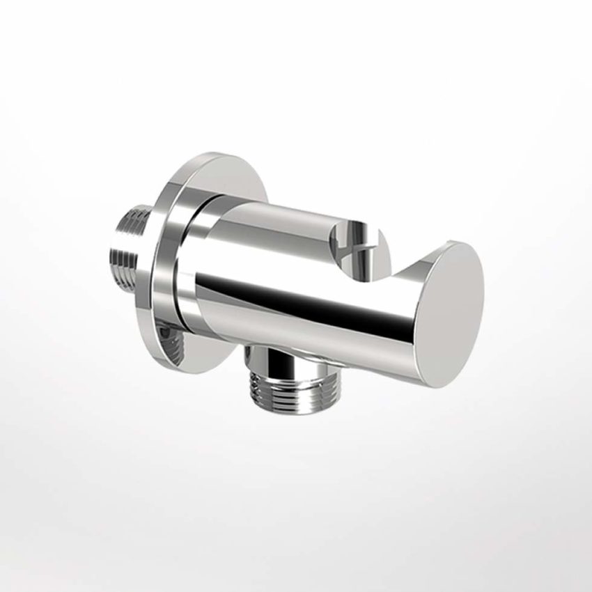 202-C10131-1 Παροχή Νερού Επίτοιχη Στρόγγυλο με Στήριγμα Τηλεφώνου EURORAMA - Image 1