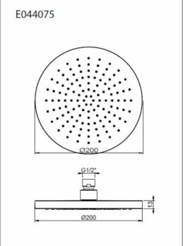 Βραχίονας Οροφής Στρόγγυλο 10 εκ. Πρώην E021017 EURORAMA - Image 5
