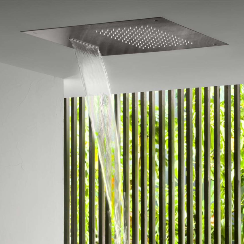 Κεφαλή Οροφής TEMPTATION 50x50 Διπλής Ροής Inox Χρωμέ - Image 3