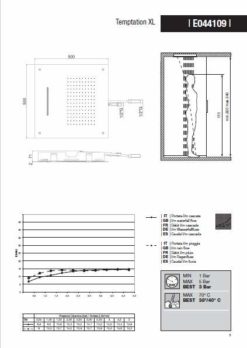 Κεφαλή Οροφής TEMPTATION 50x50 Διπλής Ροής Inox Χρωμέ - Image 4