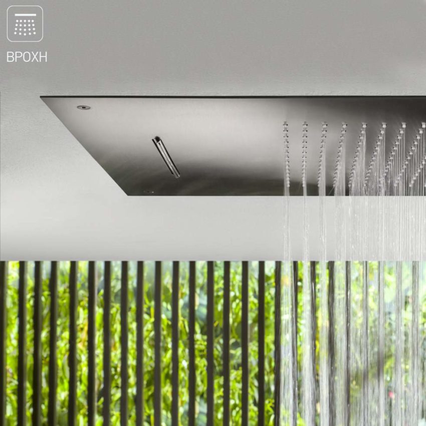 Κεφαλή Οροφής TEMPTATION 70x38 Διπλής Ροής Inox Χρωμέ - Image 3