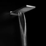 Κεφαλή Ντουζ Καταρράκτης 19,2x5,5 Διπλής Ροής Inox Χρωμέ