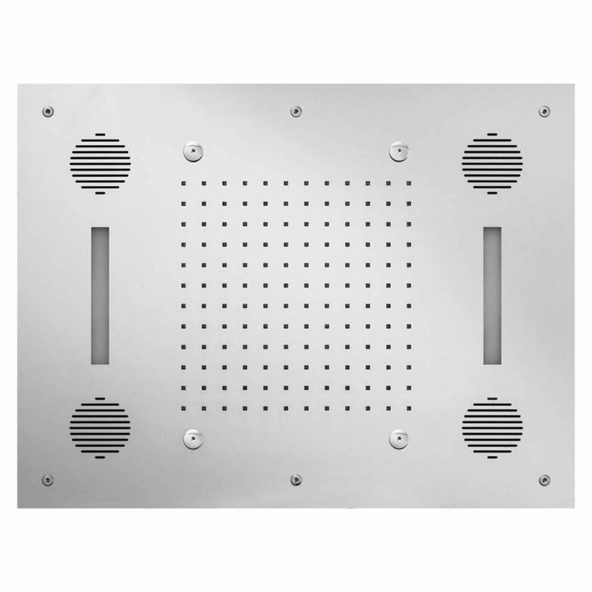 206-E044211-100-2 Κεφαλή Οροφής TEMPTATION 63x48 Διπλής Ροής Ήχος-Χρωματοθεραπεία Inox Χρωμέ - Image 2