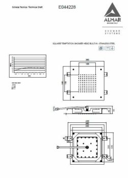 Κεφαλή Οροφής TEMPTATION 38x38 Inox Χρωμέ - Image 3