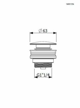 Βαλβίδα Νιπτήρος Clic-Clac VICARIO Brushed Gold - Image 2