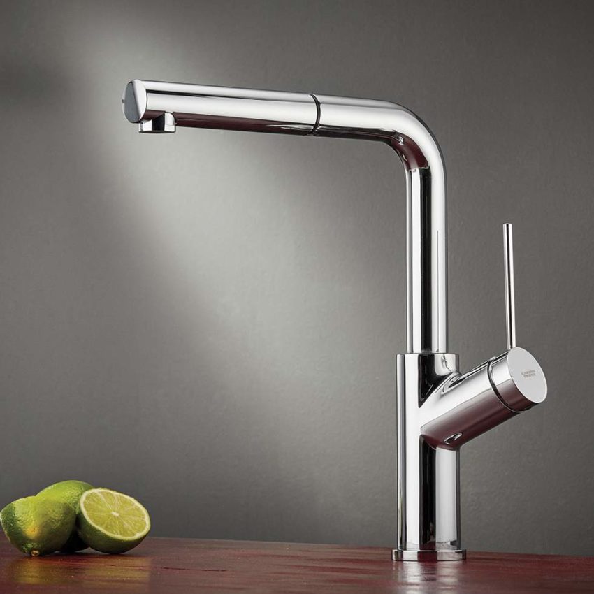 214-22580-100-1 Μπαταρία Νεροχύτη PIZA Χρωμέ - Image 1