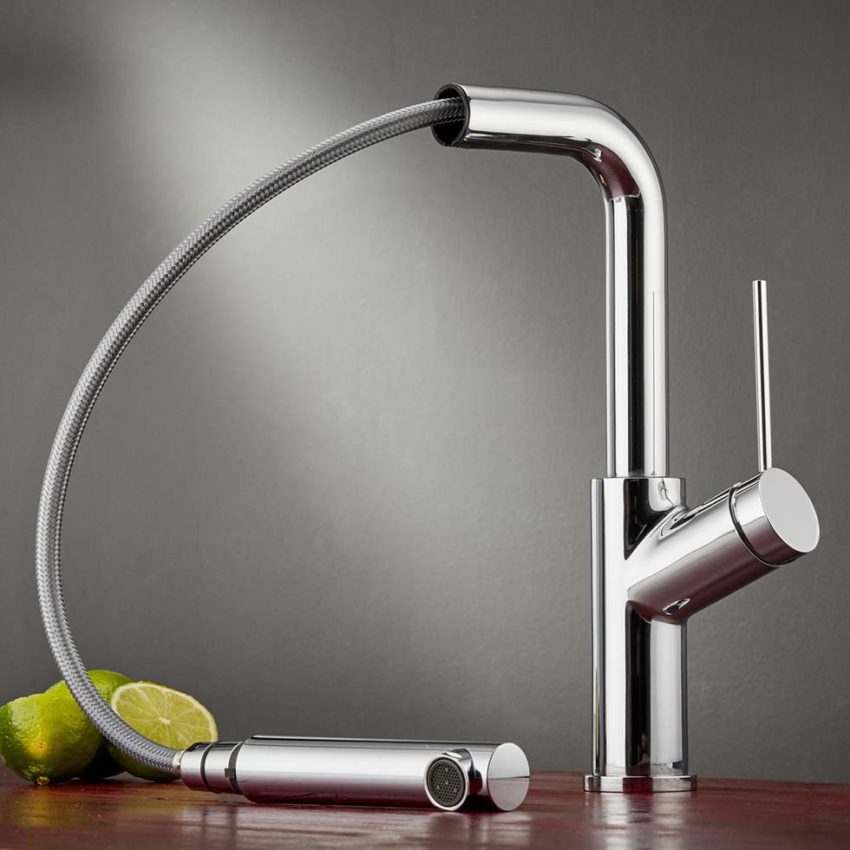 214-22580-100-2 Μπαταρία Νεροχύτη PIZA Χρωμέ - Image 2