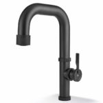 Μπαταρία Νεροχύτη RAW Υψηλή Χωρίς Α/Β VICARIO Μαύρο Ματ