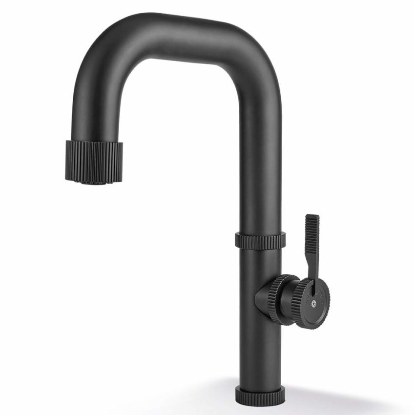 214-400686-400-1 Μπαταρία Νεροχύτη RAW Υψηλή Χωρίς Α/Β VICARIO Μαύρο Ματ - Image 1