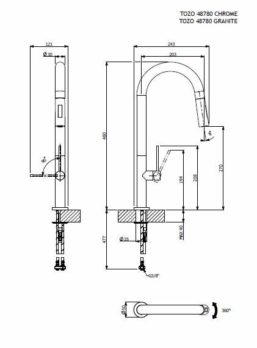 Μπαταρία Νεροχύτη TOZO - Image 4