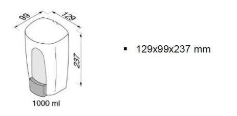 Διανομέας 1000ml GEESA Inox Λείο - Image 3