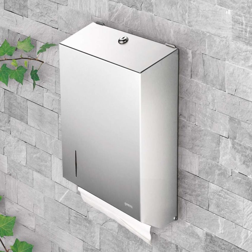 Θήκη Χειροπετσετών Επίτοιχη GEESA Inox - Image 2