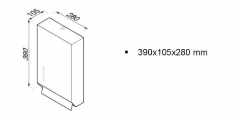 Θήκη Χειροπετσετών Επίτοιχη GEESA Inox - Image 3