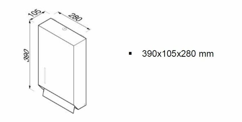 Θήκη Χειροπετσετών Επίτοιχη GEESA Inox - Image 3