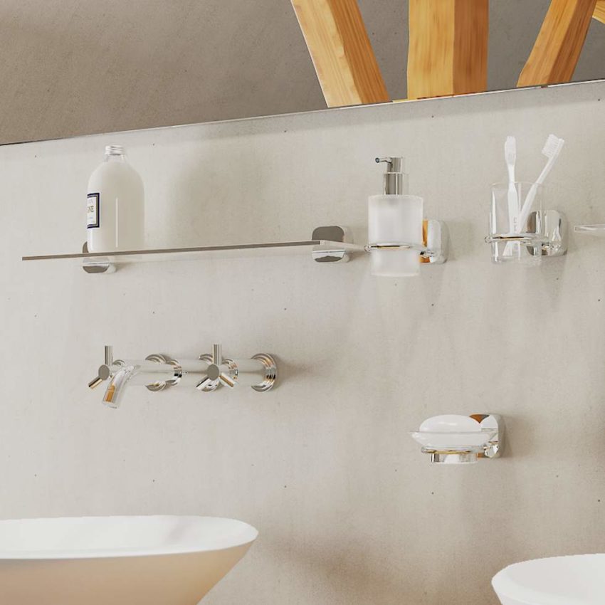 Σαπουνοθήκη Κρυστάλλινη THESSA GEESA Χρωμέ - Image 2