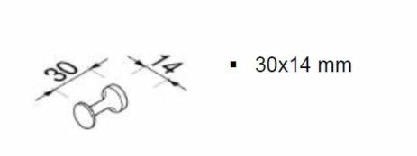 Άγκιστρο ΜΟΝΟ 3CM GEESA Χρωμέ - Image 2