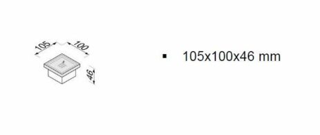 Σαπουνοθήκη Κρυστάλλινη MODERN ART GEESA Χρωμέ - Image 4