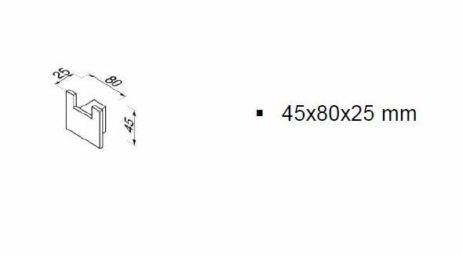 Άγκιστρο Διπλό MODERN ART GEESA Χρωμέ - Image 2