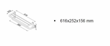 Ράφι για Πετσέτες με Πετσετοκρεμάστρα WYNK GEESA Χρωμέ - Image 3