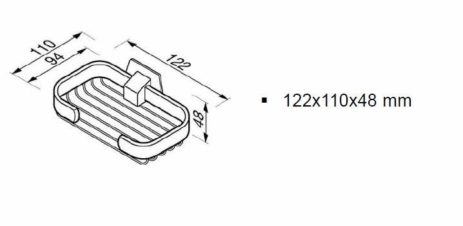Σαπουνοθήκη GEESA Χρωμέ - Image 3