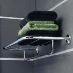 Ράφι για Πετσέτες με Πετσετοκρεμάστρα 60 CM GEESA Χρωμέ - Image 2