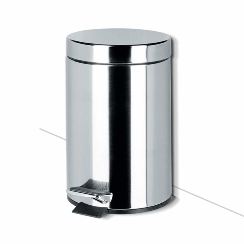 300-635-1 Χαρτοδοχείο Επιδαπέδιο 5L GEESA Χρωμέ - Image 1