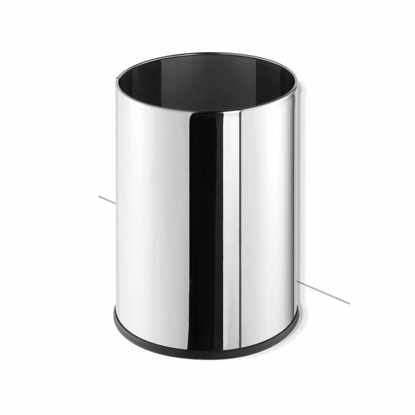 300-640-1 Καλάθι Αχρήστων Επιδαπέδιο 9L GEESA Χρωμέ - Image 1