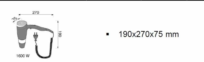 Σεσουάρ 3 Ταχυτήτων 1600 WATT GEESA Χρωμέ/Μαύρο - Image 4