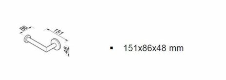 Χαρτοθήκη NEMOX GEESA Inox Λείο - Image 2