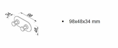 Άγκιστρο Διπλό NEMOX GEESA Inox Μαύρο Ματ - Image 2