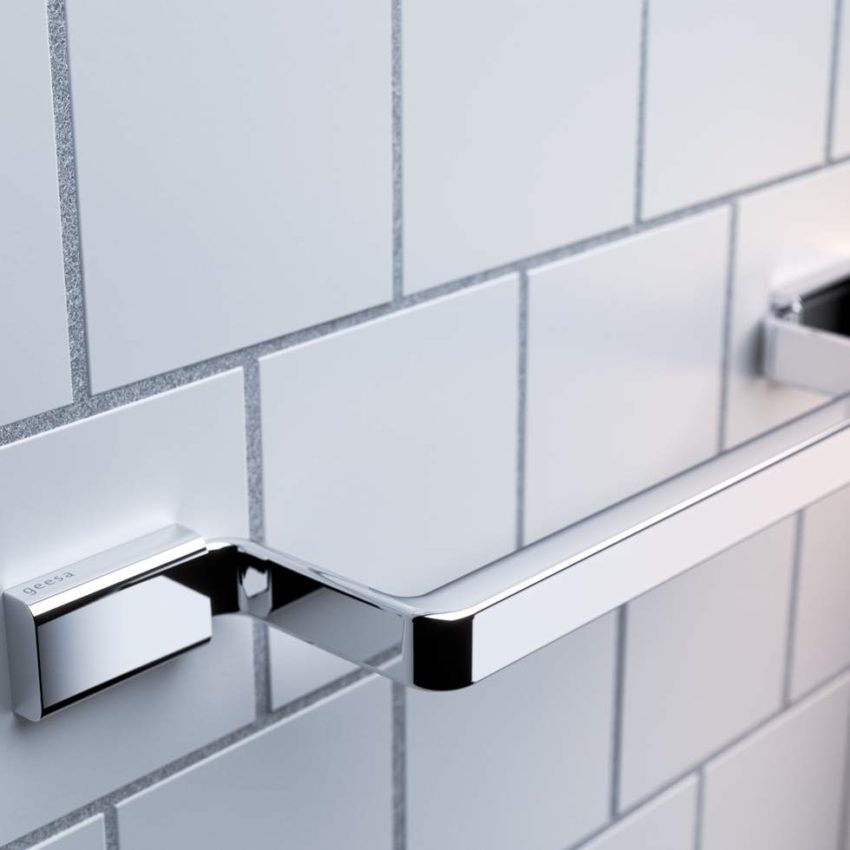 Πετσετοκρεμάστρα Σταθερή Μονή 50CM AIM GEESA Χρωμέ - Image 3