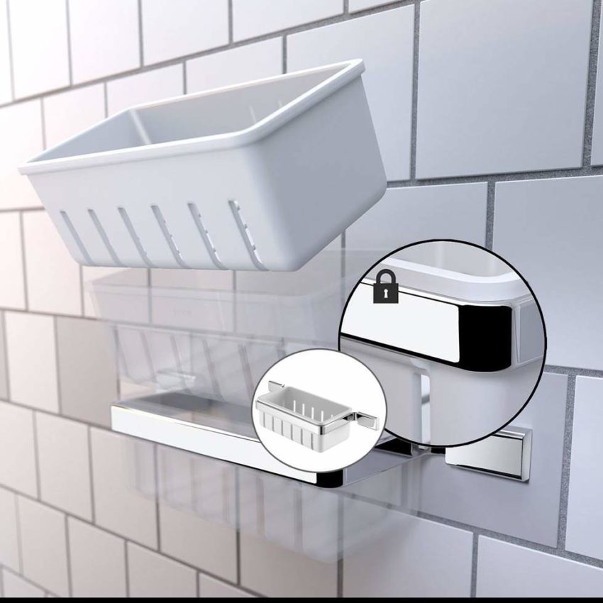 Σπογγοθήκη-Μπουκαλοθήκη AIM GEESA Χρωμέ - Image 2