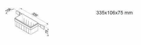 Σπογγοθήκη-Μπουκαλοθήκη AIM GEESA Χρωμέ - Image 3