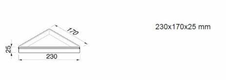 Εταζέρα Γωνιακή 23x17 εκ. FRAME GEESA Χρωμέ/Λευκό Ματ - Image 3