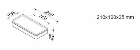 Εταζέρα 21x10,8 εκ. FRAME GEESA Μαύρο Ματ - Image 2