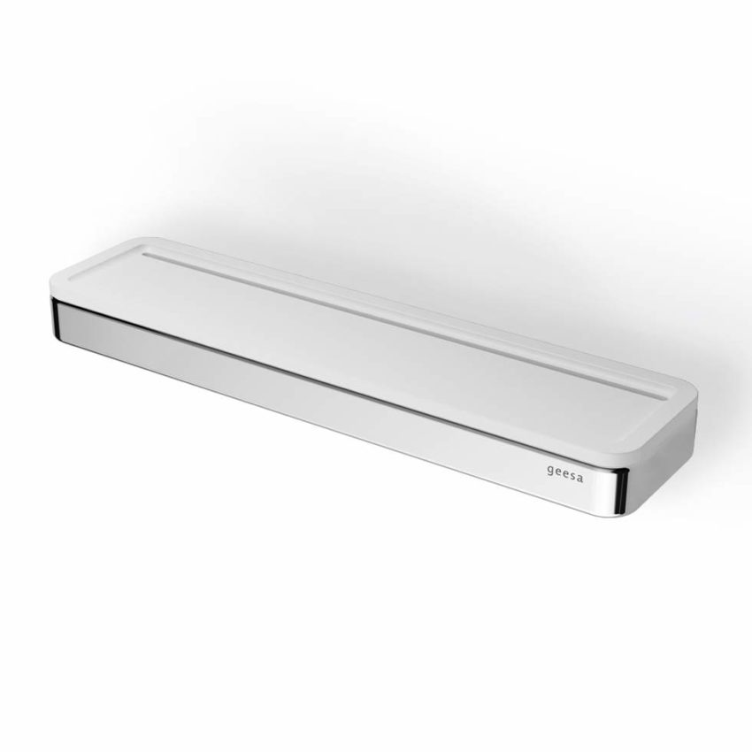 Εταζέρα 26x6,5 εκ. FRAME GEESA CHR/Λευκό Ματ - Image 1