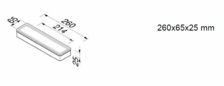 Εταζέρα 26x6,5 εκ. FRAME GEESA Μαύρο Ματ - Image 2